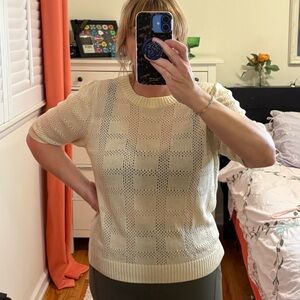 Cream Crew Neck Sweater